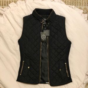 Black winter vest